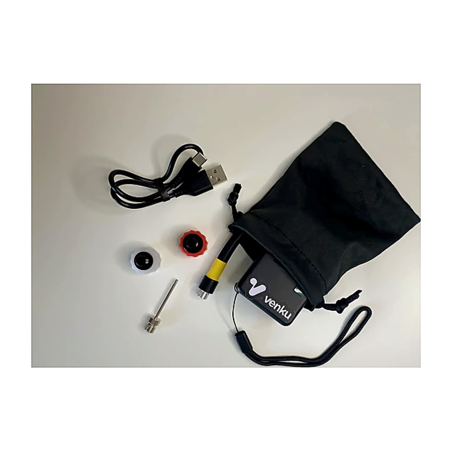 BL01 OK - Inflador portátil a batería para BICICLETAS Y PELOTAS 120psi Luz leds USB