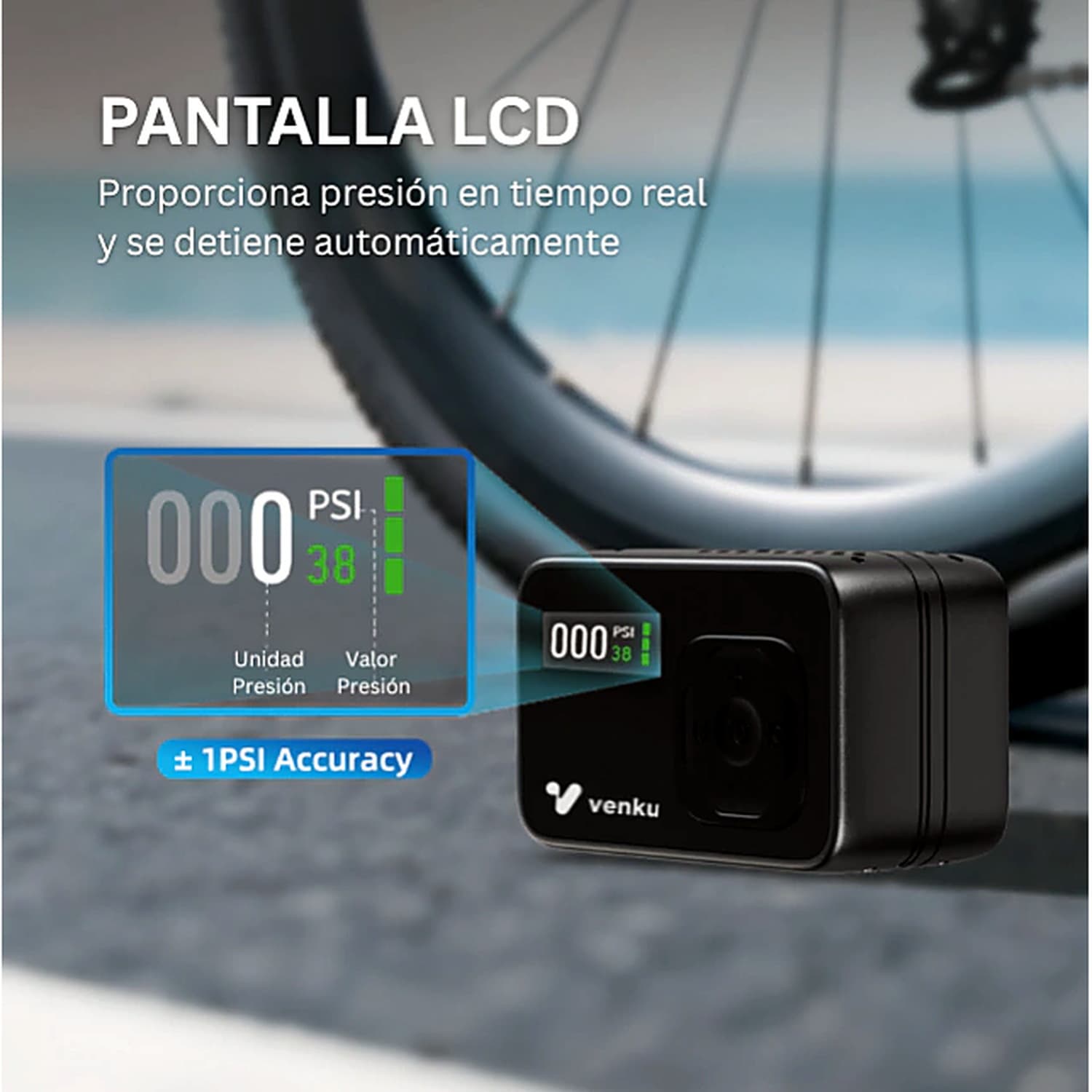 BL06 - Mini Inflador Portátil para BICICLETAS Y PELOTAS